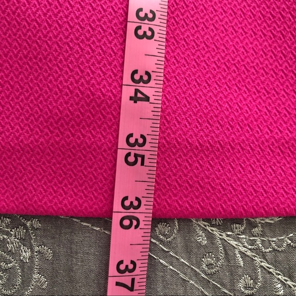 Trina Turk Bright Pink Embossed Sheath Dress - Picture 6 of 10